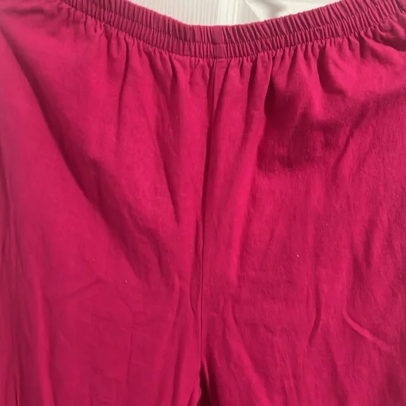 Hot pink linen blend two piece set, size S but fits like m or even large